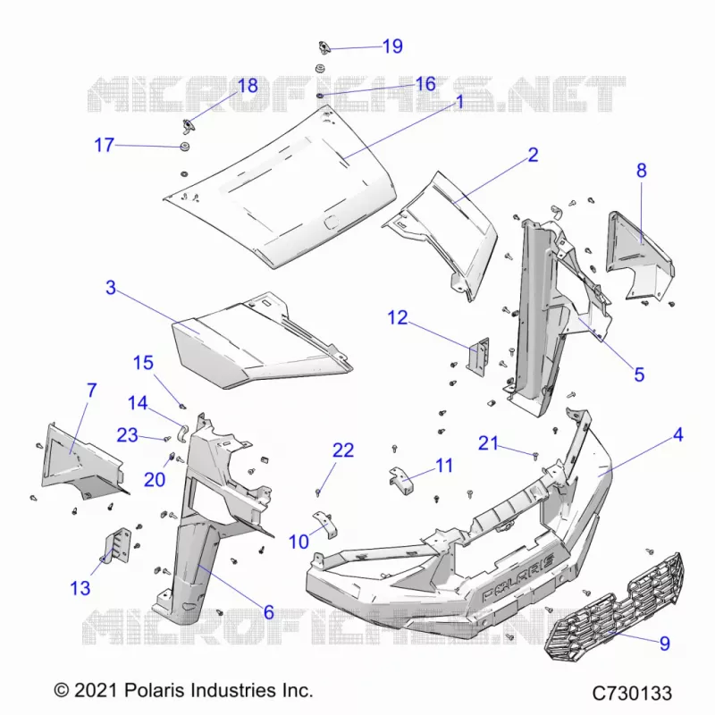 HOOD, AND FRONT FENDERS
