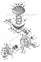 CRANKCASE AND CYLINDER XPRESS 300 W98CA28C (4945364536C009)