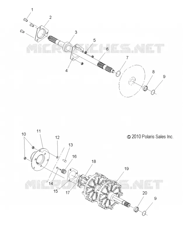 DRIVE TRAIN, JACKSHAFT AND DRIVE SHAFT