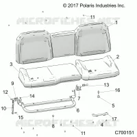 SEAT ASM. REAR