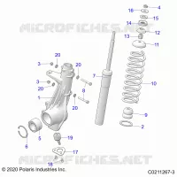 SUSPENSION, FRONT STRUT 