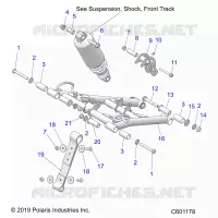 SUSPENSION, FRONT TORQUE ARM