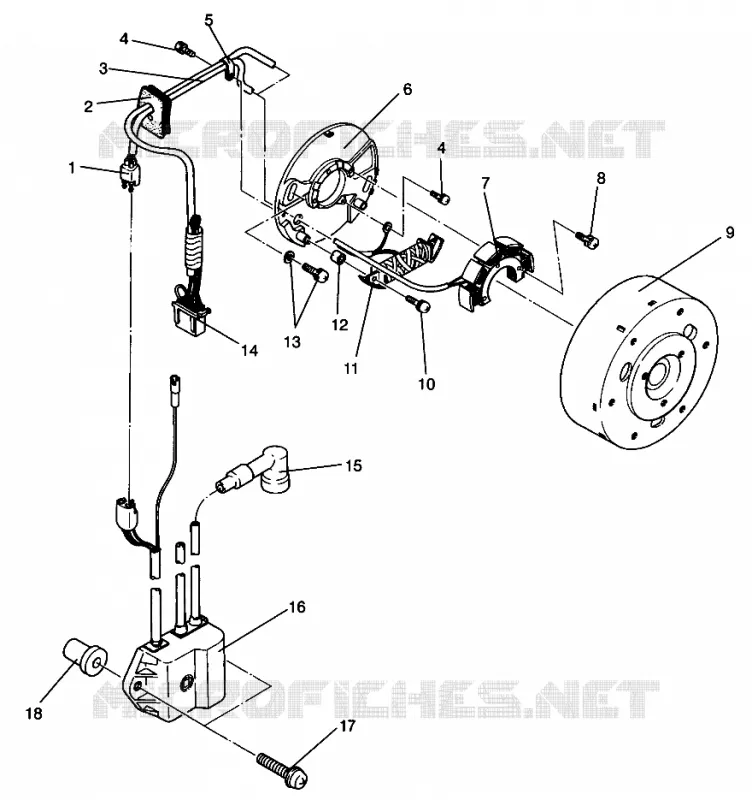 MAGNETO 500 EFI SKS 0962574, 500 EFI RMK 0962974, AND EUROPEAN 500 EFI SKS (4931983198D001)