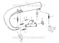 EXHAUST SYSTEM 500 CARB 0962764, 500 CARB SKS 0962564,  500 CARB SKS E96256 (4931873187C009)