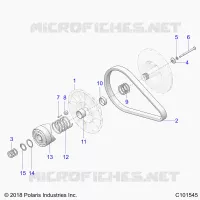 DRIVE TRAIN, SECONDARY CLUTCH