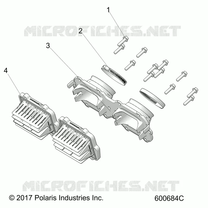ENGINE, REED VALVE AND THROTTLE  BODY ADAPTOR