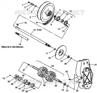 DRIVE TRAIN ASSEMBLY LITE/0933433,STARLITE/0933427 AND  LITE DELUXE/0933431 (4922972297015A)