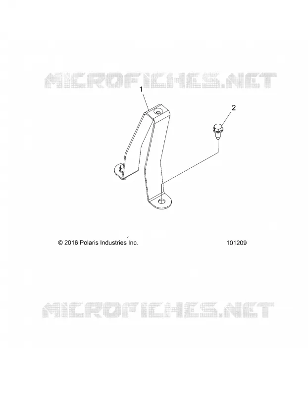 CHASSIS, FUEL TANK SUPPORT BRACKET -A19SDA57R1/SDE57R1 (101209)