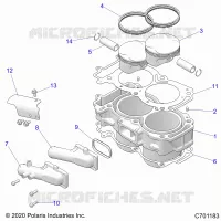 CYLINDER AND PISTON