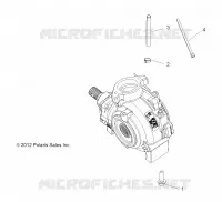 DRIVE TRAIN, GEARCASE MOUNTING, FRONT