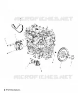 ENGINE, ALTERNATOR, FLYWHEEL AND STARTER MOUNTING