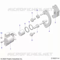 BRAKES, REAR CALIPER