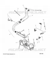 FUEL SYSTEM, RAIL, LINES AND THROTTLE BODY