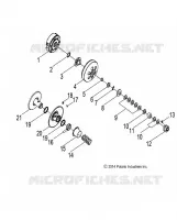 DRIVE TRAIN, SECONDARY CLUTCH