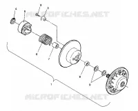 DRIVEN CLUTCH ASSEMBLY TRAIL DELUXE/0930243 (4923222322028A)