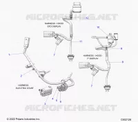 ELECTRICAL, WIRE HARNESS, HOOD, ELEC. START