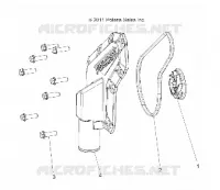 ENGINE, WATERPUMP IMPELLER AND COVER