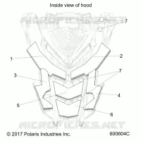 HOOD FOAM/FIBER