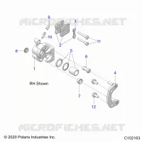 BRAKES, FRONT BRAKE CALIPERS