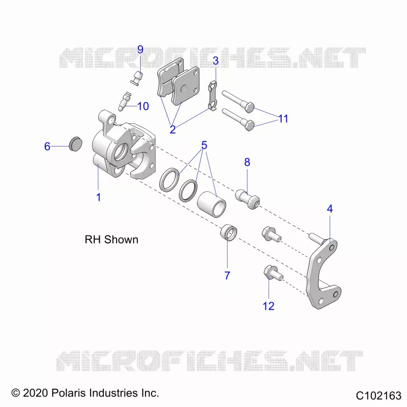 BRAKES, FRONT BRAKE CALIPERS