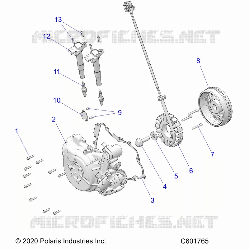 ELECTRICAL, IGNITION SYSTEM, W/STATOR COVER