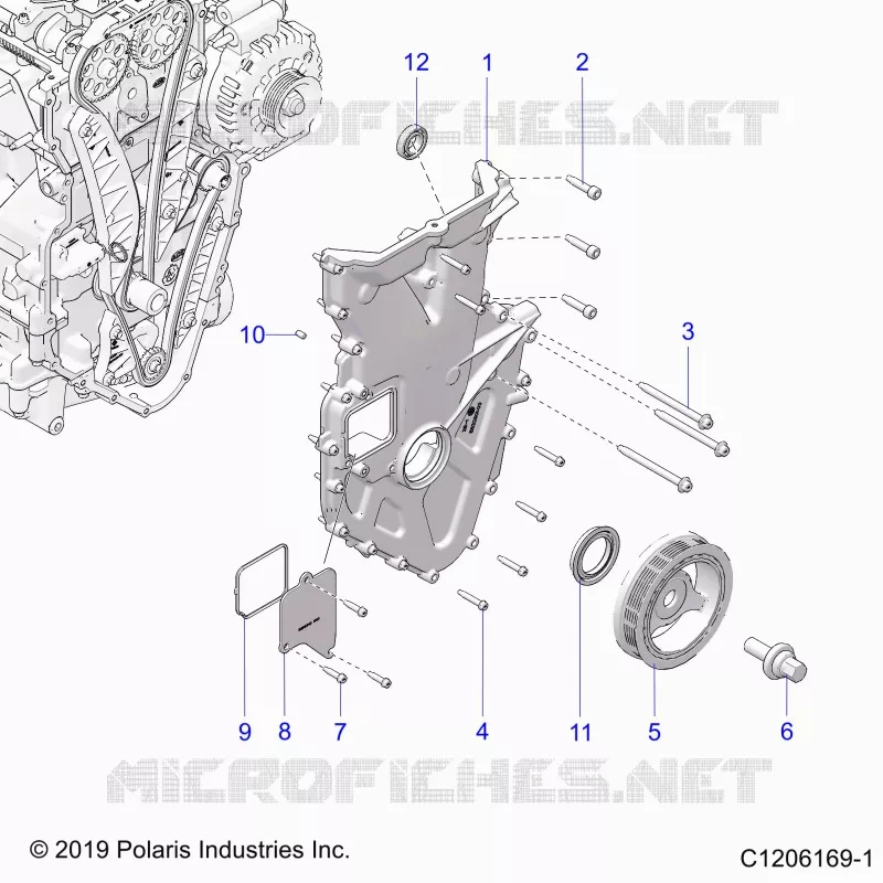 ENGINE, FRONT COVER ASSEMBLY