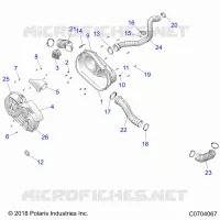 DRIVE TRAIN, CLUTCH COVER AND DUCTING