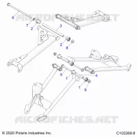 REAR SUSPENSION CONTROL ARM, MOUNTING