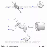 OIL FILTER AND DIPSTICK