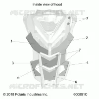 HOOD FOAM/FIBER