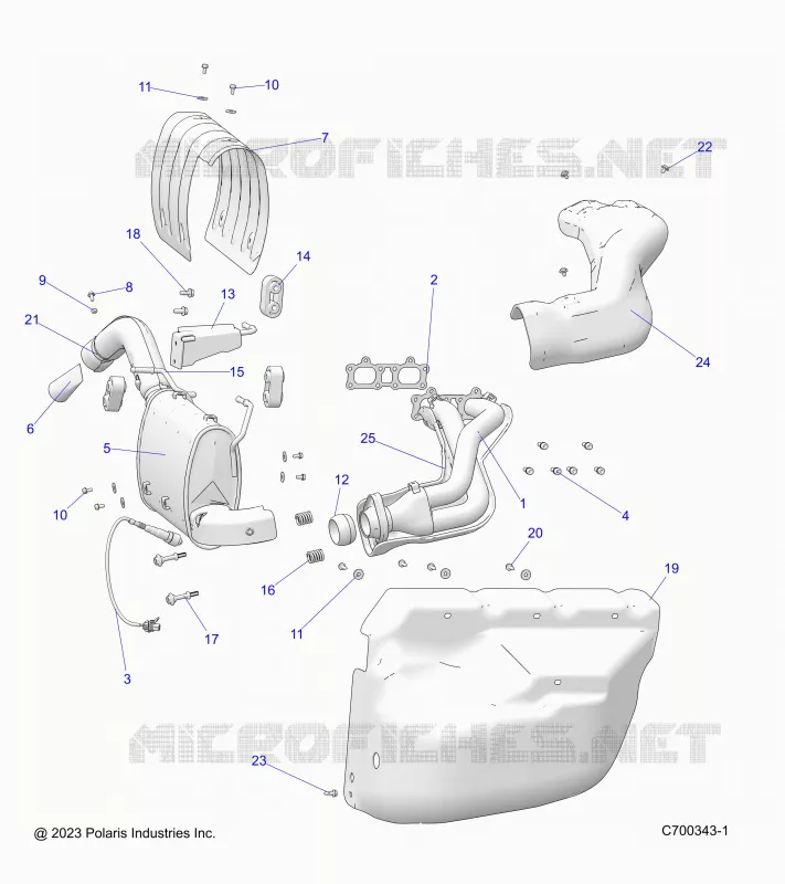 ENGINE, EXHAUST SYSTEM