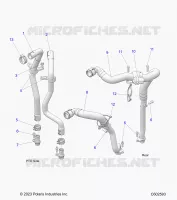 ENGINE, OIL COOLING HOSES