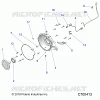 ENGINE, ADAPTER, BELLHOUSING AND CRANK SENSOR