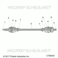 DRIVE TRAIN, FRONT HALF SHAFT