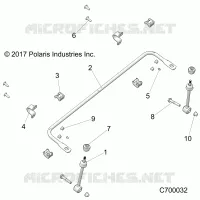 FRONT SUSPENSION STABILIZER BAR- R19RRW99A9/AD/AJ/AP/B9/BD/BJ/BP (C700032)