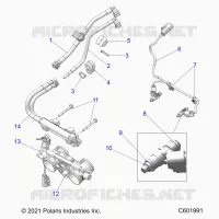 FUEL SYSTEM, RAIL, LINES AND THROTTLE BODY
