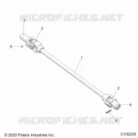 DRIVE TRAIN, FRONT PROP SHAFT