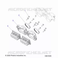 ENGINE, REED VALVE AND THROTTLE BODY ADAPTOR