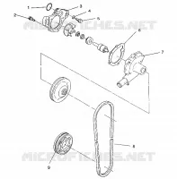 WATER PUMP CLASSIC / 0930864 AND  CLASSIC TOURING / 0930865 (4922952295036A)