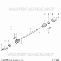 DRIVE TRAIN, FRONT DRIVE SHAFT