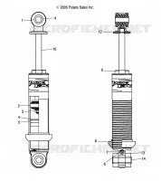 FRONT SHOCK TRACK (RYDE FX/7043178)