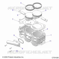 CYLINDER AND PISTON