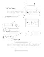REFERENCES, TOOL KIT AND OWNERS MANUALS
