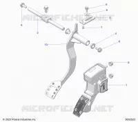 CONTROLS, FOOT CONTROLS AUTO- T24AASHD/THD (500252C)