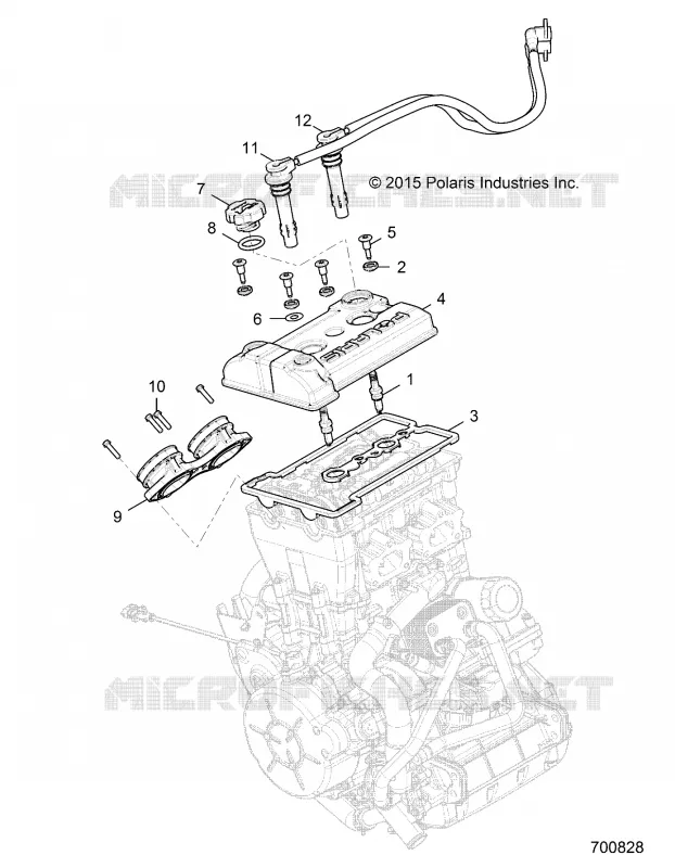 THROTTLE BODY AND VALVE COVER