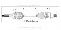 DRIVE TRAIN, REAR HALF SHAFT