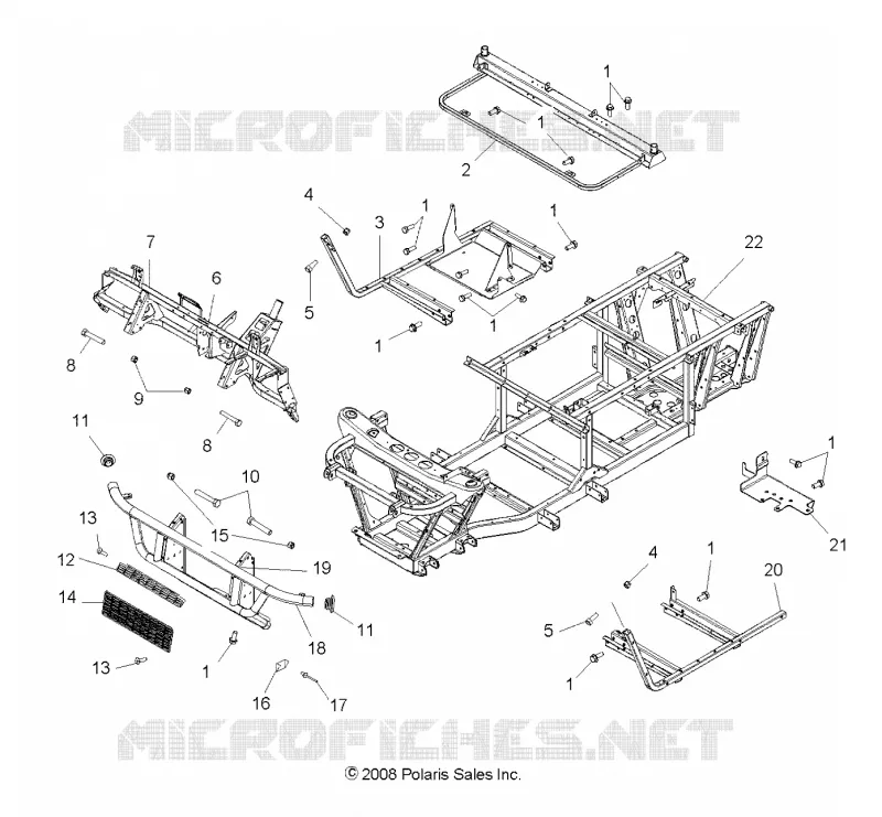 CHASSIS, FRAME AND FRONT BUMPER