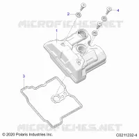 ENGINE, VALVE COVER
