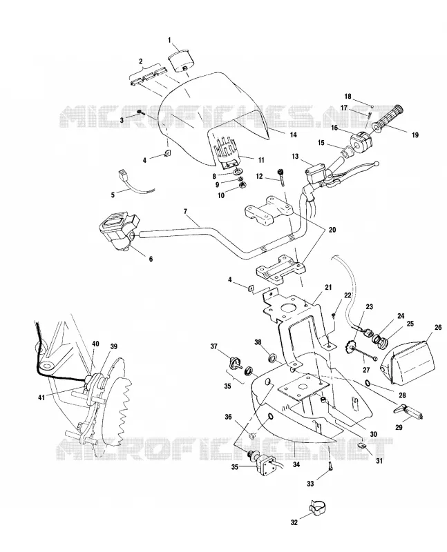 HANDLEBAR   HEADLIGHT POD