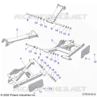 REAR SUSPENSION CONTROL ARMS